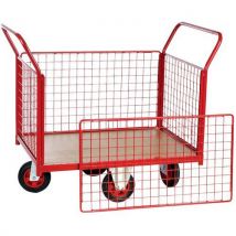 Fimm - Carro modular rojo con rejilla 2 adrales 2 barras