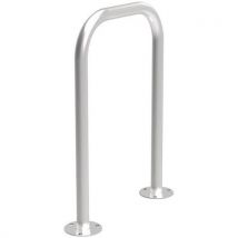 Abri Plus - Aparcabicicletas en u invertida pintura aluminio blanco