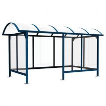 Abri Plus - Marquesina fumadores estándar 45x25 azul genciana