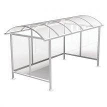 Marquesina bicicletas estándar 45x212 aluminio blanco - Manutan