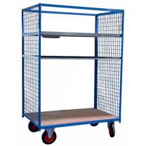 Fimm - Carro con rejillas en 2 lados azul - plataforma de 1000x700 mm - 500 kg