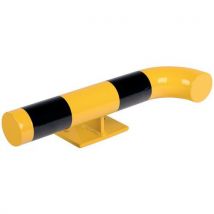 Crash Stop - Tope de pared acero galvanizado esquina 90° int. Izq. Ø76 mm l:500 mm
