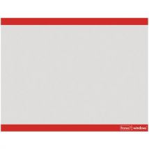 Tablón de anuncios horizontal rojo a4 - lote de 10 - Manutan