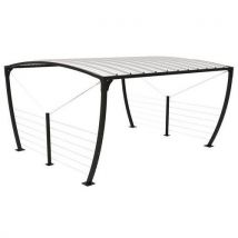 Marquesina bicicletas bombay cable inox. Gris antracita - Manutan