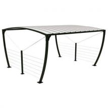 Marquesina bicicletas bombay cable inox. Verde pino - Manutan