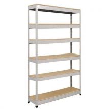 Manutan - Estantería manutan rapid 1 2440x1525x455 6 baldas aglo gris