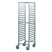 Hupfer - Carro de acero inoxidable con guías deslizantes 533x696x1817 mm - capacidad para 200 kg