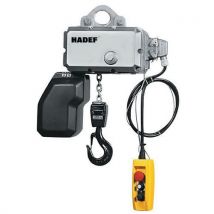 Hadef - Polipasto eléctrico fijo con gancho - elevación 3 m - 125 kg