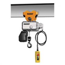 Hadef - Polipasto eléctrico con carro de empuje - elevación 3 m - 250 kg