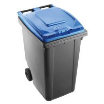 Mobil Plastic - Contenedor 360 l - cuerpo gris y tapa azul
