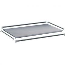 Manutan Expert - Nivel adicional de metal liso galvanizado 1830 x 455 mm rapid 1