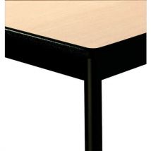 Mesa de reuniones semirredonda diám. 120 haya/patas negras - Manutan