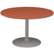 Mesa de reuniones redonda diám. 100 cerezo/patas tulipa - Manutan