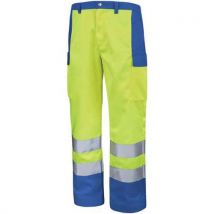 Cepovett Safety - Pantalón fluo base xp amarillo fluorescente/azul bugatti 3