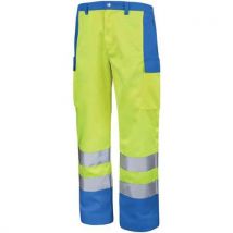 Cepovett Safety - Pantalón fluo base xp amarillo fluorescente/azure 4