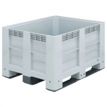 Schoeller Allibert - Caja palé 3 suelas 1200x1000x760 gris