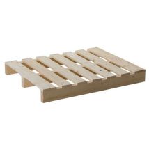 Palé de madera 2 entradas - 1000x800mm - Carga estática 4000kg - Reciclable 100%