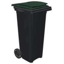 Sulo - Contenedor 140l gris/verde verde pega fron tal