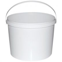 Cubo de plástico blanco - 10 l - Manutan