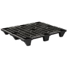 Palé Negro Apilable Reciclado 1000x1200x140mm - Carga 1800kg Estática - Ecológico