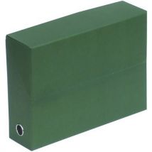 Elba - Caja clasificadora de cartón - ancho del reverso 9 cm verde
