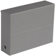 Elba - Caja clasificadora de cartón - ancho del reverso 9 cm gris