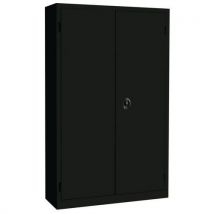 Acial - Armario con puertas batientes negro dim. 100 x 198