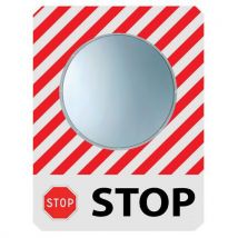 Kaptorama - Espejo con mensaje stop novedad