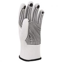 Manutan Expert - Guantes mantenimiento relieve t9 blanco/negro