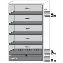 Asecos - Armario de seguridad s-classic-90 s90.196.120.wdas blanco