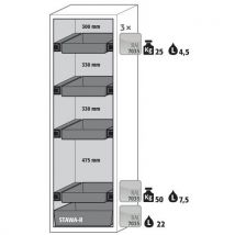 Asecos - Armario de seguridad s-classic-90 s90.196.060.wdas blanco