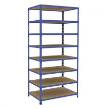 Manutan Expert - Estantería de archivos rapid 2 1980x915x610 8 baldas azul