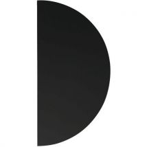 Wattelez - Placa protectora tirador media luna 150 mm x 300 mm negro
