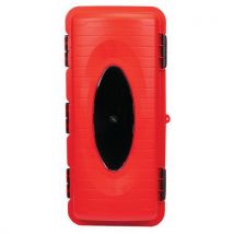 Jonesco - Caja para extintor negra con puerta roja - 6 kg - jonesco