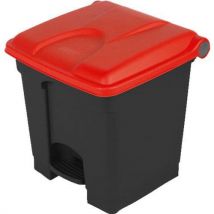 Probbax - Cubo basura agroalimentario plástico - rojo - 30 l - probbax