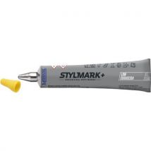 Markal - Tubo marcador de bola para acero inoxidable - amarillo