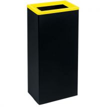 Medial - Papelera de recogida selectiva negra/amarilla 42 l