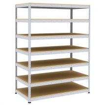 Manutan - Estantería de archivos rapid 1 2440x1830x915 7 baldas galv.