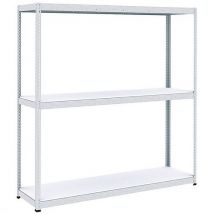 Manutan - Estantería manutan rapid 1 1980x2440x610 3 baldas galvanizado mel.
