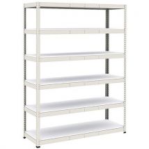 Manutan Expert - Estantería manutan rapid 1 2440x1830x610 6 baldas gris mel.