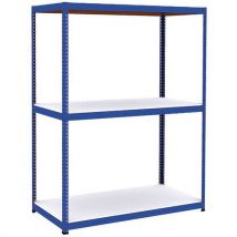 Manutan - Estantería manutan rapid 1 1980x1830x915 3 baldas azul mel.