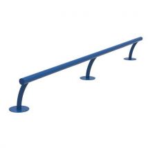 Abri Plus - Barra aparcamotos 3800 pintada con pie azul genciana