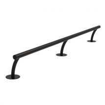 Abri Plus - Barra aparcamotos 3800 pintada con pie negro intenso