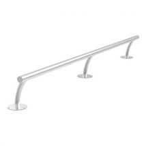 Abri Plus - Barra aparcamotos 3800 pintada con pie aluminio blanco