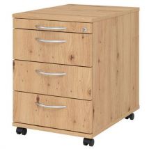 Hammerbacher - Cajonera móvil ac30 bm-roble/frente en roble
