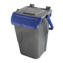 Mobil Plastic - Papelera de recicl. De plástico azul - 35 l - mobil plastic