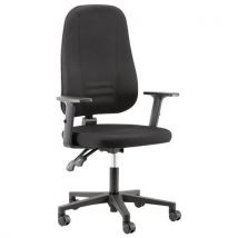 Linea Fabbrica - Silla oficina strike con reposabrazos - negro - linea