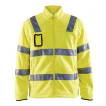 Blaklader - Chaqueta polar alta visibilidad fluor. Amarilla talla xl