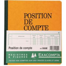 Exacompta - Piqûre position de compte 21x19cm 80 pages - exacompta