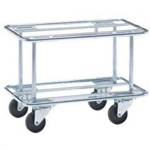 Ergobjorn - Plataforma rodante de alambre de acero para cajas norma europa - 800 x 600 mm - 300 kg